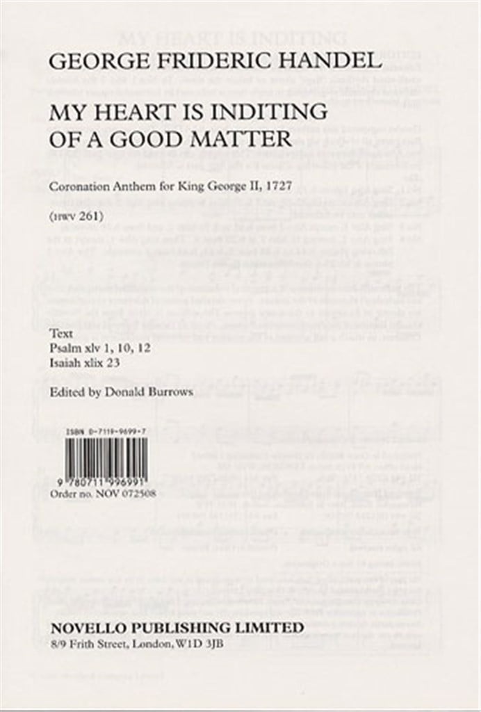 My Heart Is Inditing Of A Good Matter
